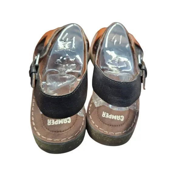 CAMPER Pim Pom Leather Sandals Womens Size 11 New in Box - Picture 4 of 9